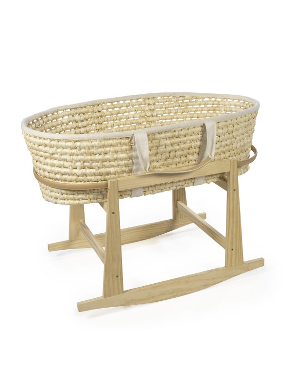 Support couffin en bois naturel -...