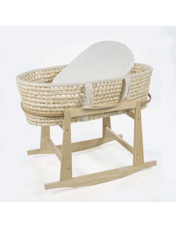 Support couffin en bois naturel -...