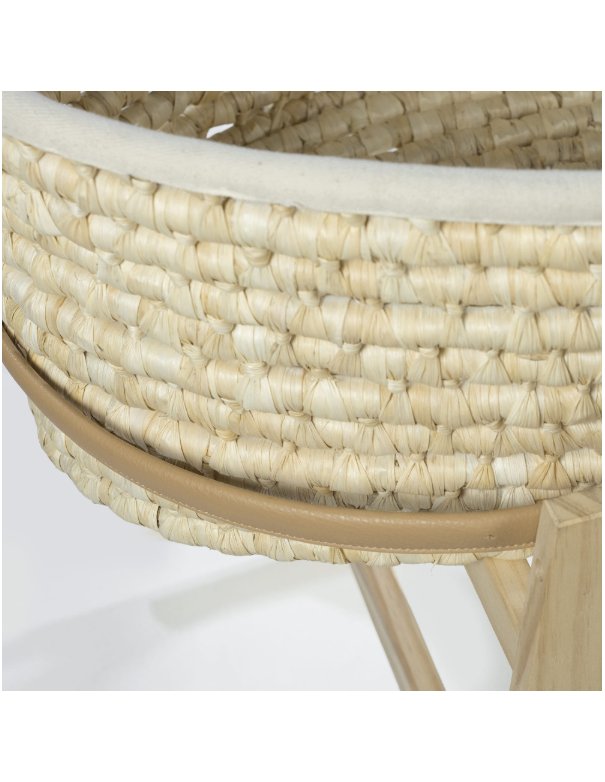 Support couffin en bois naturel -...