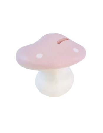 Tirelire champignon ROSE -...