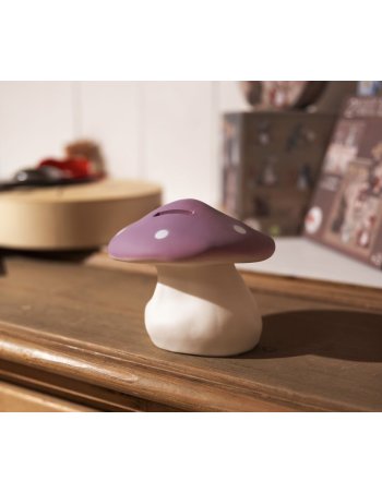Tirelire champignon LILA -...