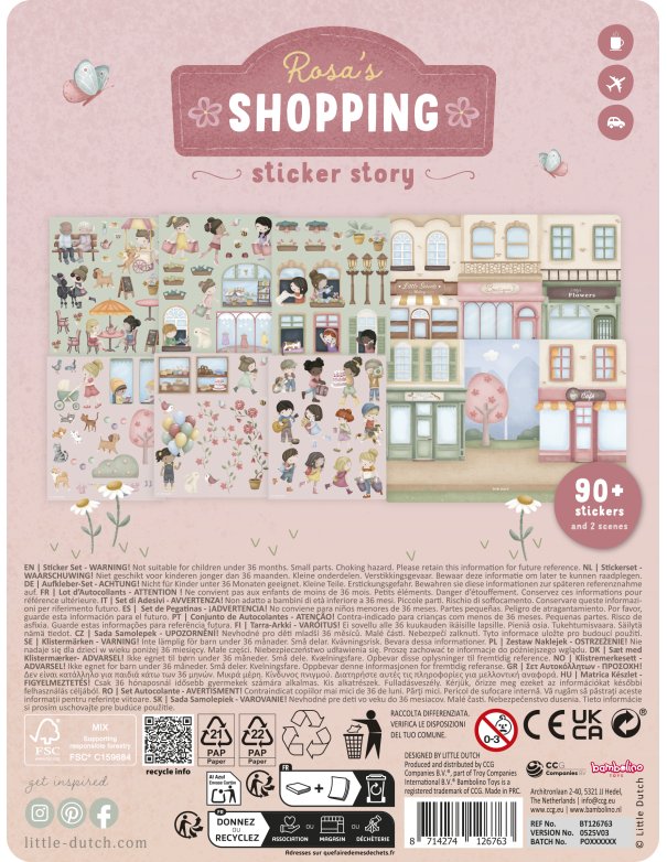Stickers story - Rosa - Little Dutch