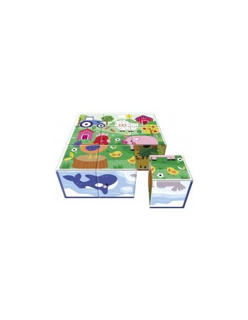 Mes cubes puzzles - Animaux mignons - Auzou 2