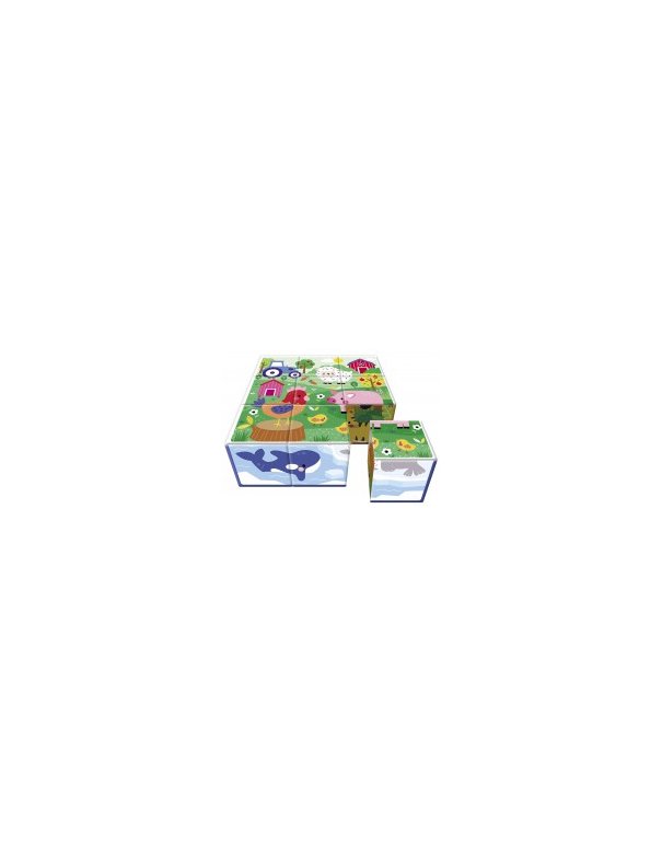 Mes cubes puzzles - Animaux mignons -...