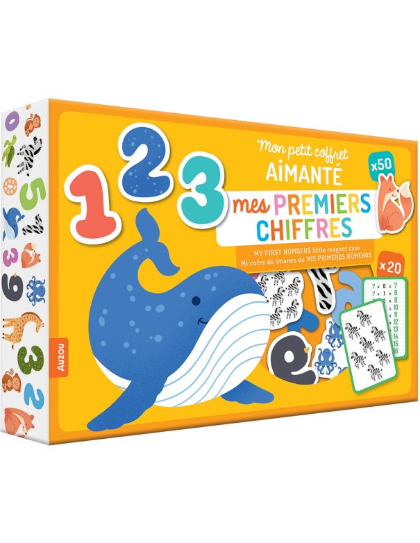 Mon petit coffret aimenté - Mes premiers chiffres - Auzou