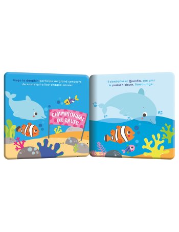 Mon premier livre de bain - Hugo le dauphin - Auzou 2
