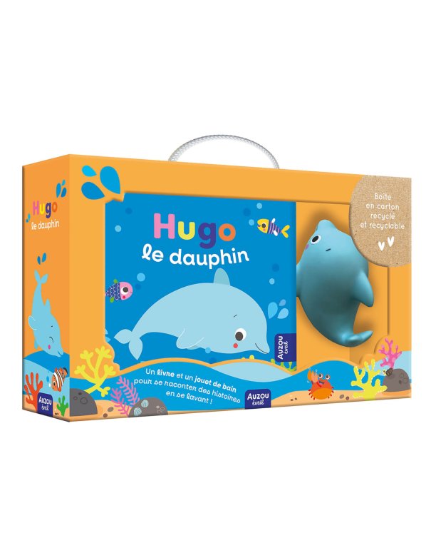 Mon premier livre de bain - Hugo le dauphin - Auzou