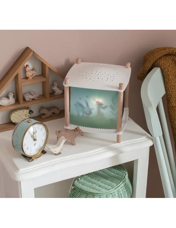 Lanterne magique Trois petits lapins...