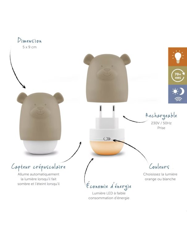 Benny – Veilleuse compacte nomade –...