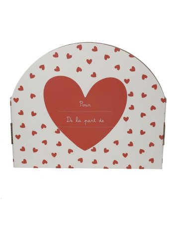 Set de vaisselle en mélamine cœurs rouges - Le petit souk 2