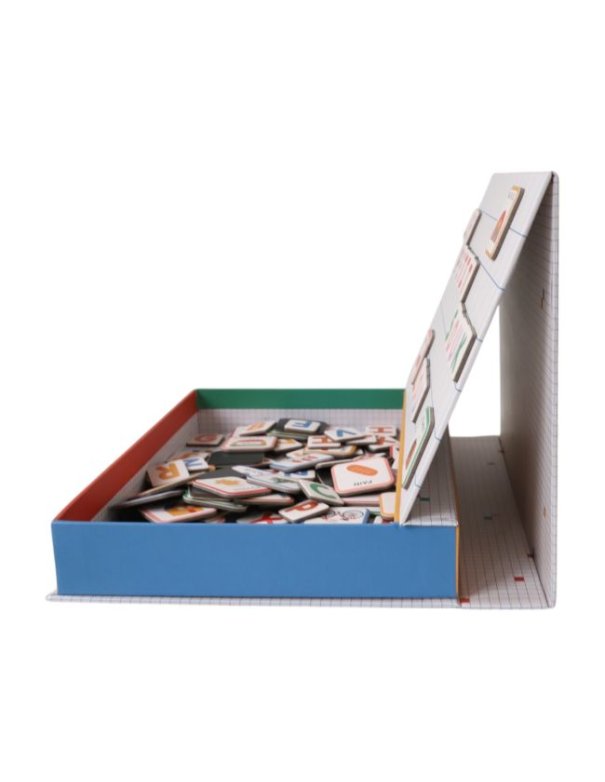 Boîte alphabet magnétique et images -...