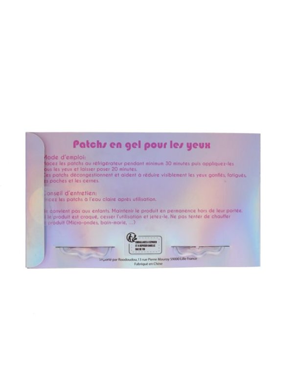 Patchs yeux en gel coquillages -...