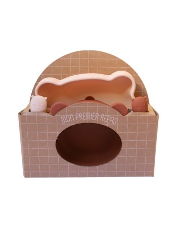 Coffret premier repas bébé silicone - Petit déj - Pause goûter - Le petit souk