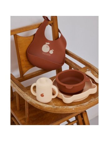 Coffret premier repas bébé silicone - Petit déj - Pause goûter - Le petit souk 2