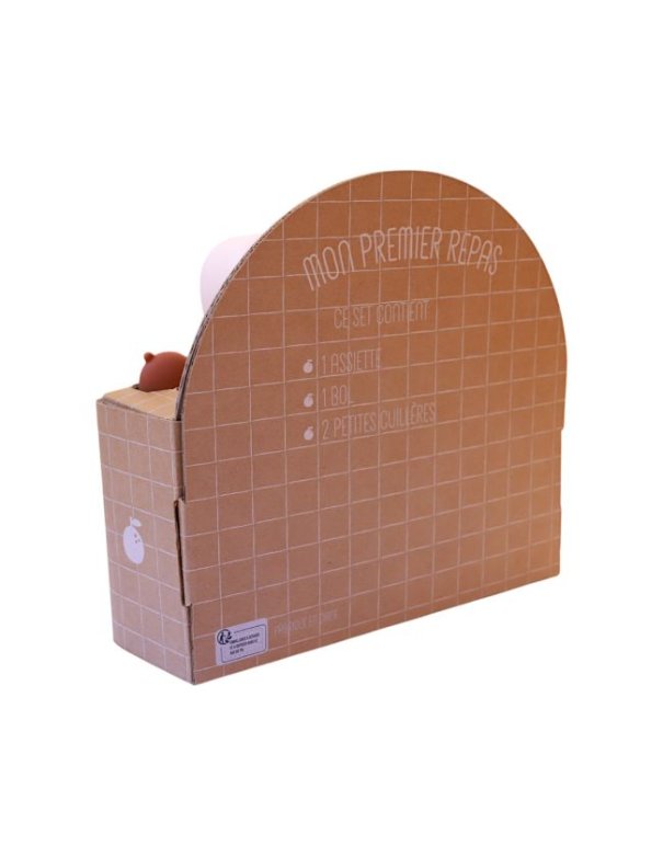 Coffret premier repas bébé silicone -...