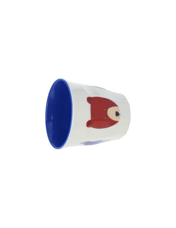 Petit verre en mélamine animaux écru...