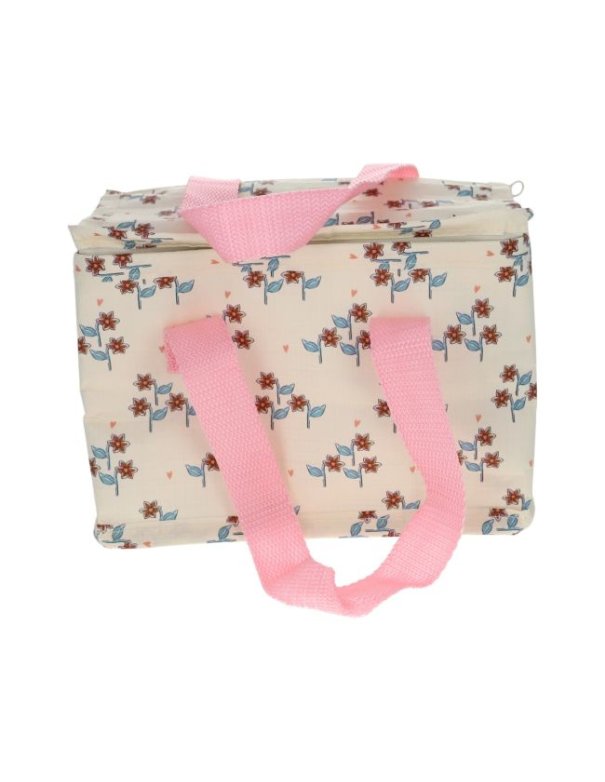 Lunch bag fleuri bleu - À la...