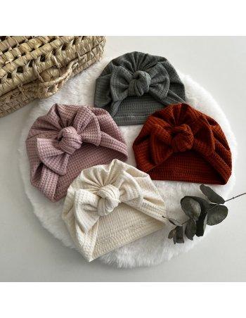 Turban gaufré jersey coton