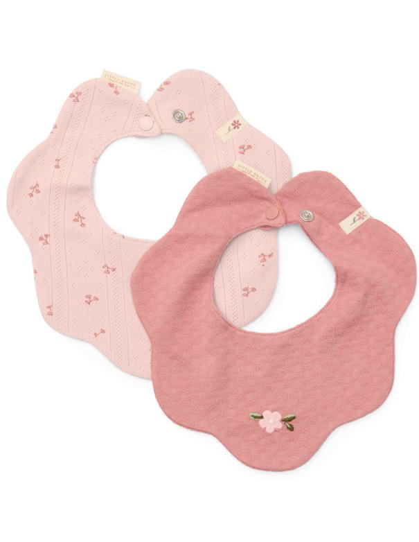 Set de 2 bavoirs fleurs- Fairy Flowers/Pink Blush
