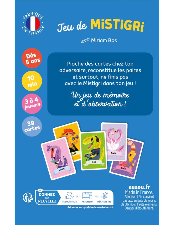 Jeu de cartes - Jeu de mistigri (dès...