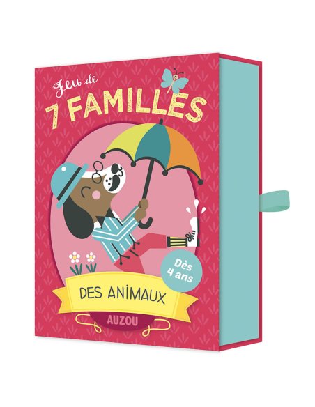Jeu de cartes - Jeu de 7 familles des animaux (dès 3ans) - Auzou