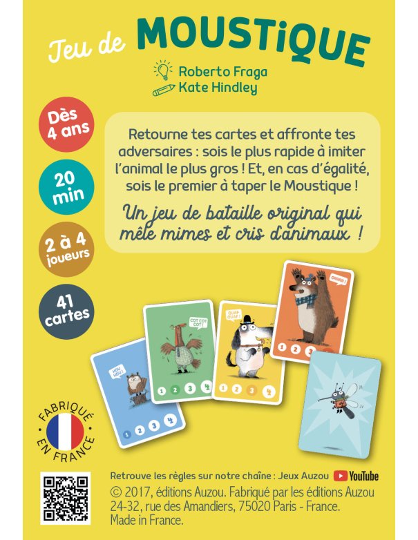 Jeu de cartes - Jeu du moustique (dès...