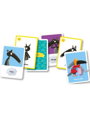 Jeu de cartes - Jeu du loup - Les émotions - Auzou 2