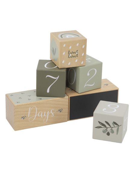 Blocs d'étapes - Vert -  Label Label