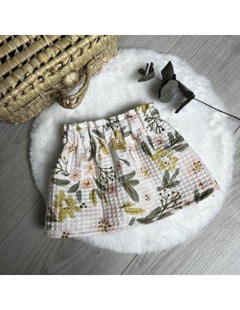 Jupe gaufrée floral