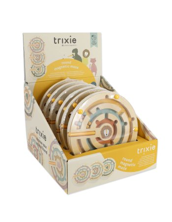 Labyrinthe magnétique rond en bois boîte – 6 pièces - Trixie