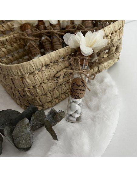 Dragées en fiole champêtre