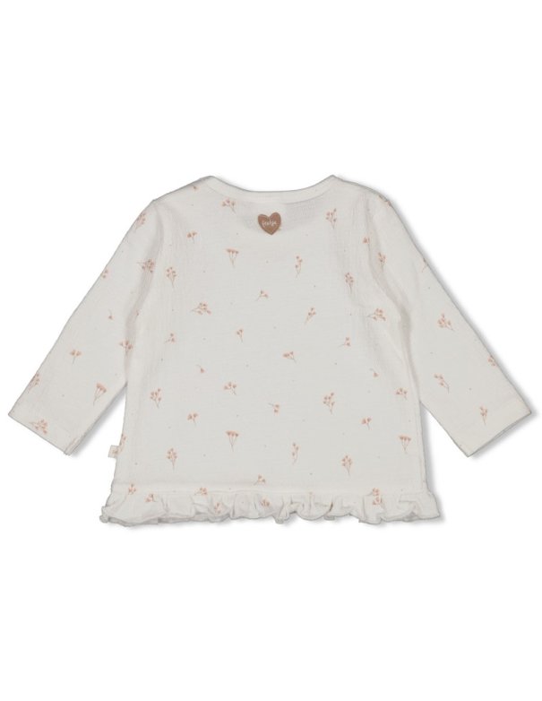 Haut à volants froissé à manches...