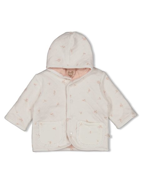 Veste à capuche réversible - Delicate Flower - Feetje