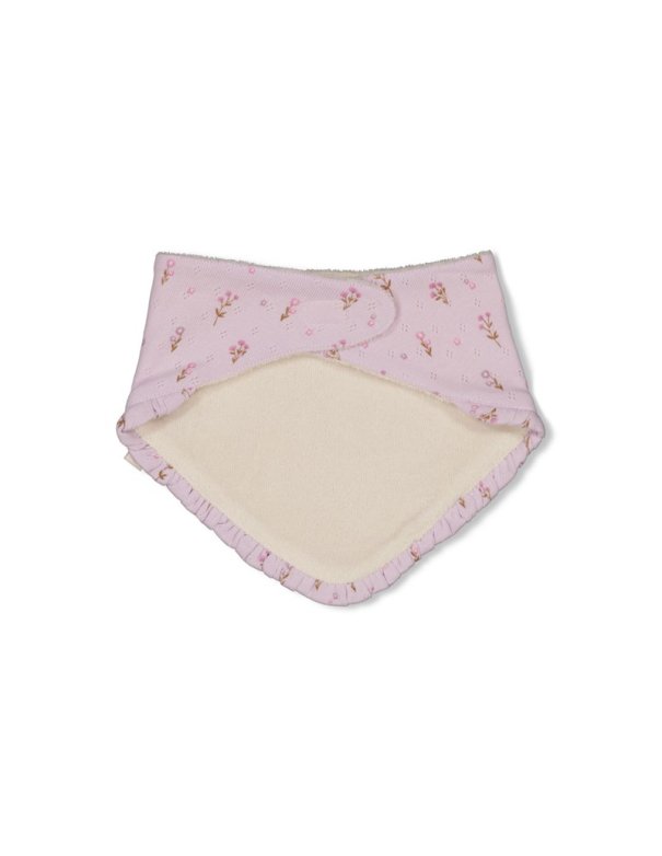 Bavoir chèche en coton côtelé ajouré...