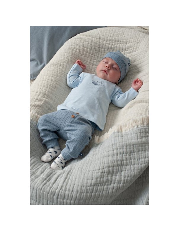 T-shirt à manches longues - Blue...