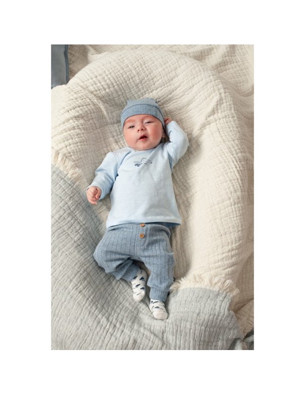 Pantalon côtelé bébé garçcon - Blue...