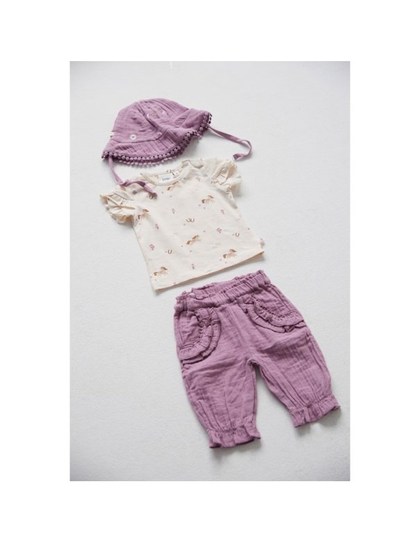 Pantalon en mousseline - Flower Ranch...