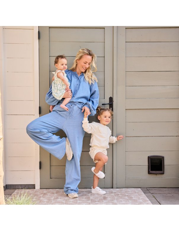 Cardigan broderie écru - Dirkje