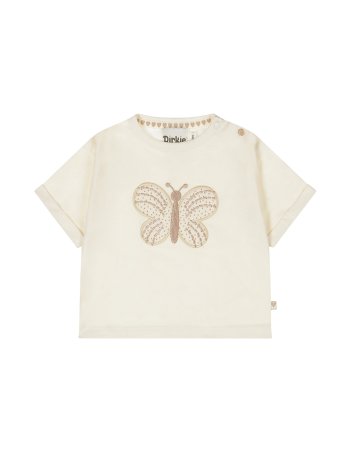 T-shirt motif papillon -...