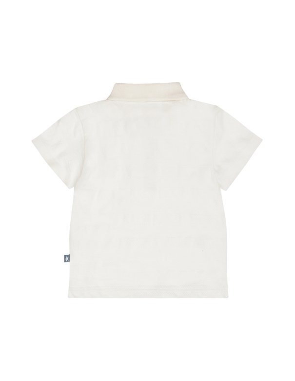 Polo garçon coton - blanc cassé -Dirkje