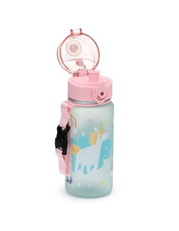 Gourde Enfant 350ml en Plastique Renforcé avec Couvercle à Bouton-poussoir - Unicorn Magic - Licorne 2