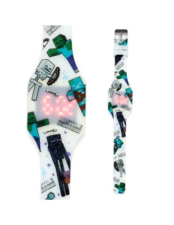 Montre Digitale en Silicone phosphorescent - Minecraft 2