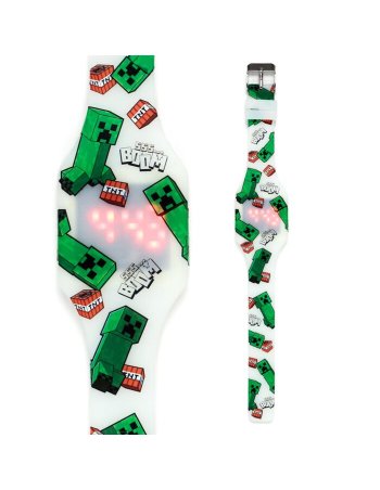 Montre Digitale en Silicone phosphorescent - Minecraft 2