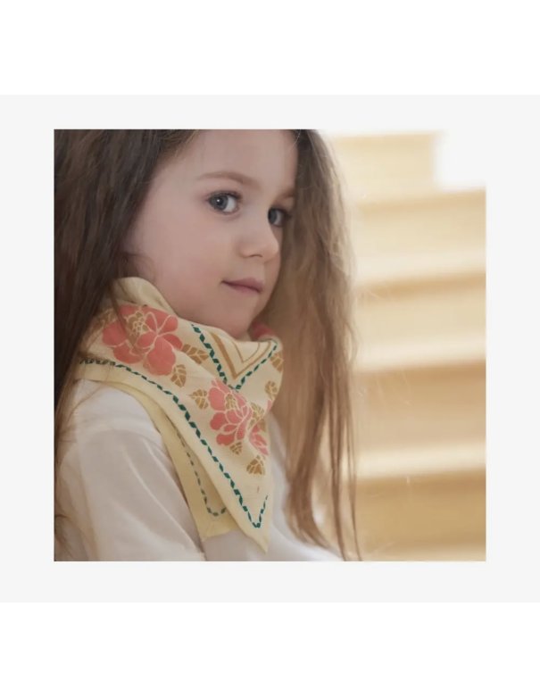 Foulard Indien Enfant - Nur Ecru -...