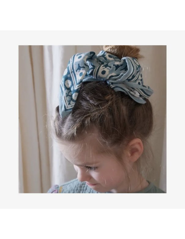 Foulard Indien Enfant - Isha Blue...