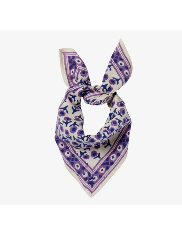 Foulard Indien Enfant - Isha Cassis -...