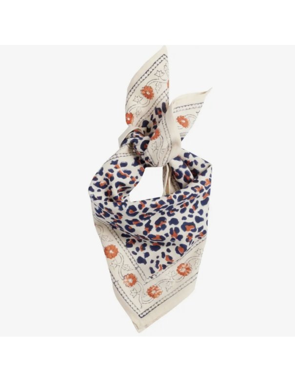 Foulard Indien Enfant - Leopard Beige...