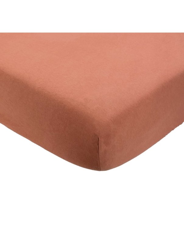 Drap housse bébé - Corail - Trois...