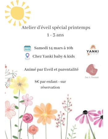 Atelier d'éveil - Pintemps...