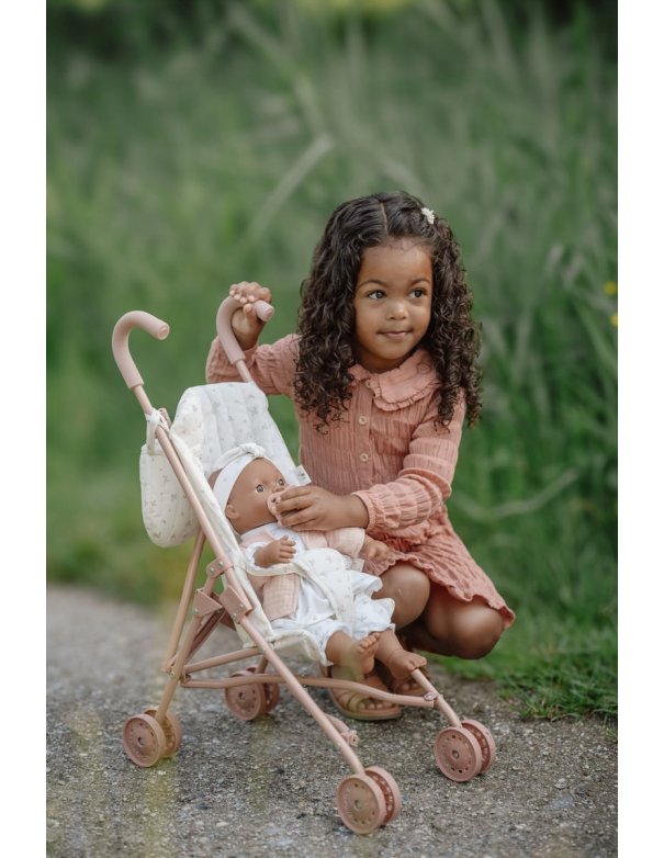 Poussette pour poupée en métal -...